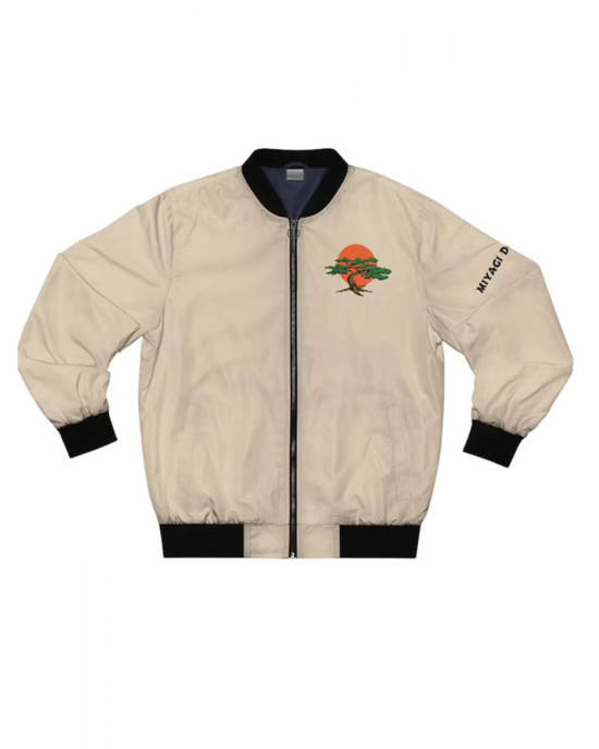 White Miyagi Do Karate Satin Jacket White Miyagi Do Karate Satin Jacket