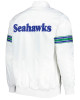 White Seattle Seahawks The Power Forward Satin Jacket White Seattle Seahawks The Power Forward Satin Jacket