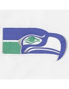 White Seattle Seahawks The Power Forward Satin Jacket