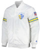 White The Power Forward LA Chargers Satin Jacket White The Power Forward LA Chargers Satin Jacket