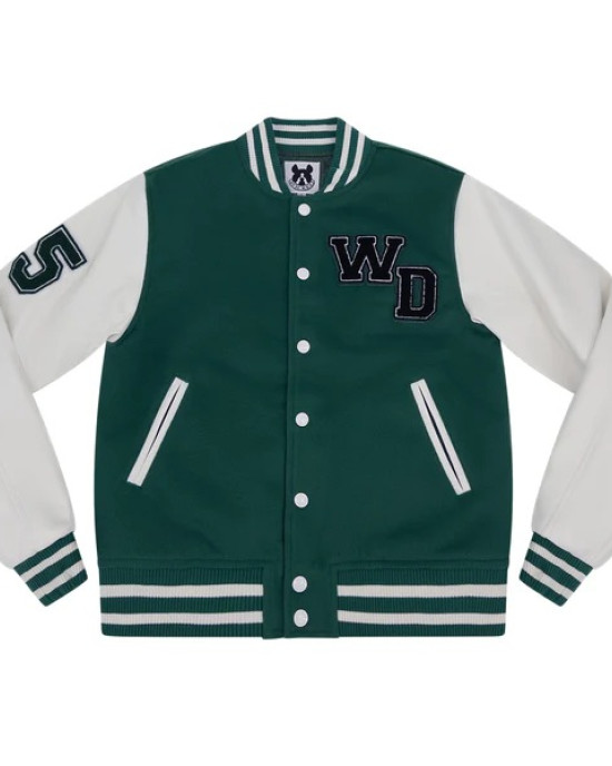 Wicked Letterman Green Varsity Jacket