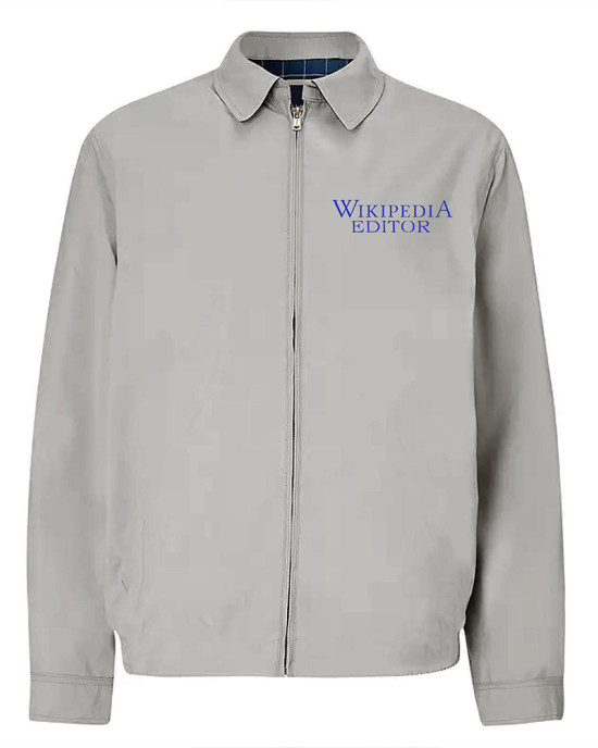 Wikipedia Editor Gray Jacket Wikipedia Editor Gray Jacket