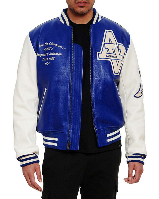 Wildcat Champion Varsity Real Leather Jacket