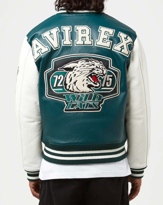 Wildcat Champion Varsity Real Leather Jacket