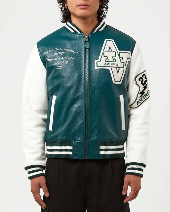 Wildcat Champion Varsity Real Leather Jacket