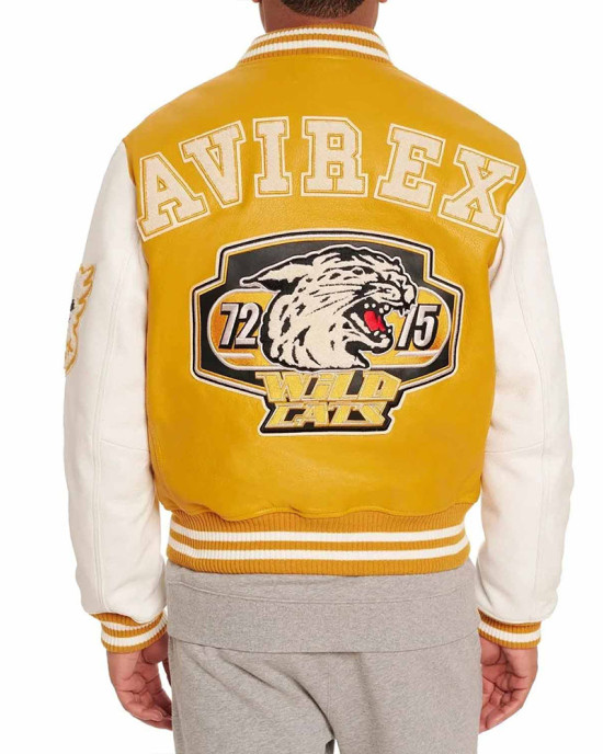Wildcat Champion Varsity Real Leather Jacket