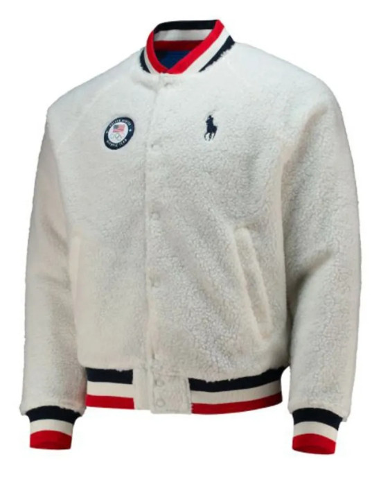Winter Olympics Team USA 2022 Reversible Raglan Varsity Jacket Winter Olympics Team USA 2022 Reversible Raglan Varsity Jacket