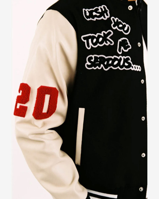 Wish You Took Me Serious Varsity Jacket Wish You Took Me Serious Varsity Jacket