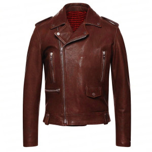 With Love S02 Nick Zhao Maroon Leather Jacket