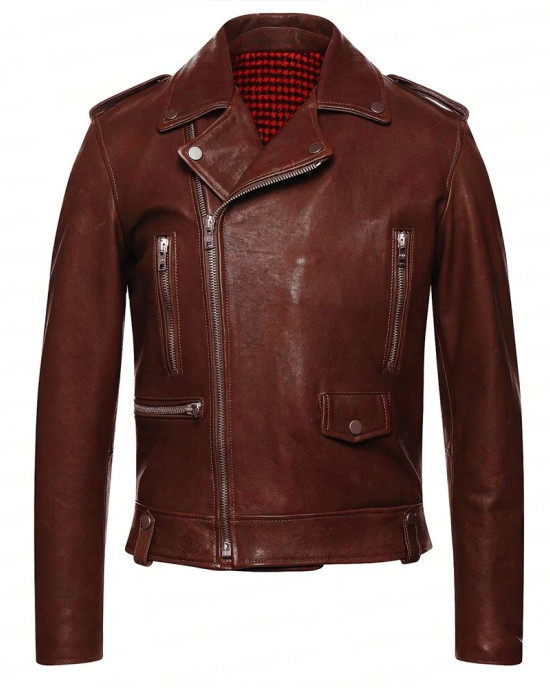 With Love S02 Nick Zhao Maroon Leather Jacket