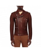 With Love S02 Nick Zhao Maroon Leather Jacket