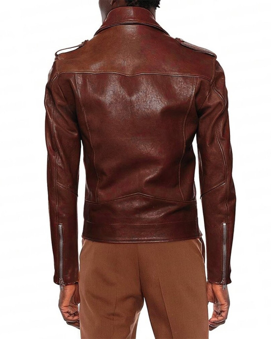 With Love S02 Nick Zhao Maroon Leather Jacket