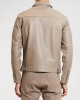 With Love Season 2 Desmond Chiam Beige Leather Jacket