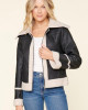 Women Victoria Faux Leather Jacket Women Victoria Faux Leather Jacket