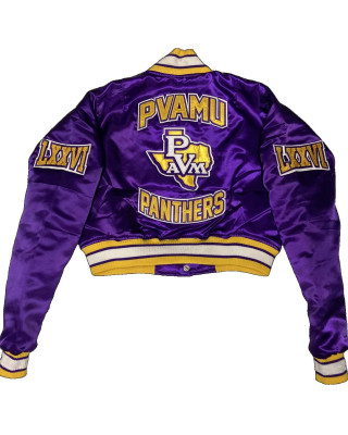 Women’s Embroidered Prairie View A&M University Purple Jacket