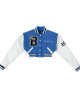 Women’s 1946 Blue Cropped Varsity University Jacket Women’s 1946 Blue Cropped Varsity University Jacket