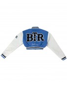 Women’s 1946 Blue Cropped Varsity University Jacket