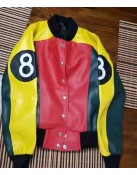 Women’s 8 Ball Pool Leather Jacket