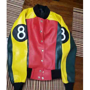 Women’s 8 Ball Pool Leather Jacket