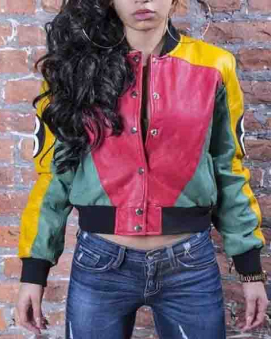 Women’s 8 Ball Pool Leather Jacket