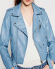 Women’s Baby Blue Motorcycle Leather Jacket Women’s Baby Blue Motorcycle Leather Jacket