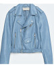 Women’s Baby Blue Motorcycle Leather Jacket Women’s Baby Blue Motorcycle Leather Jacket