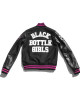 Women’s Black Bottle Girls Varsity Jacket Women’s Black Bottle Girls Varsity Jacket