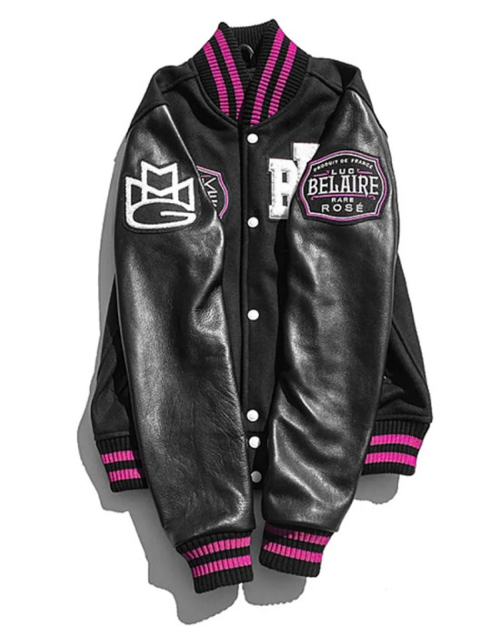 Women’s Black Bottle Girls Varsity Jacket Women’s Black Bottle Girls Varsity Jacket