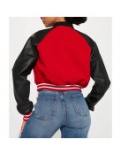 Women’s Chicago Bulls Cropped Varsity Jacket