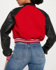 Women’s Chicago Bulls Cropped Varsity Jacket Women’s Chicago Bulls Cropped Varsity Jacket