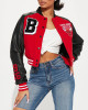 Women’s Chicago Bulls Cropped Varsity Jacket Women’s Chicago Bulls Cropped Varsity Jacket