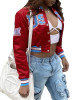Women’s Delaware State University Cropped Burgundy Jacket Women’s Delaware State University Cropped Burgundy Jacket