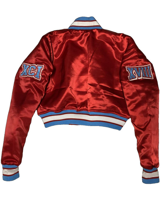 Women’s Delaware State University Cropped Burgundy Jacket Women’s Delaware State University Cropped Burgundy Jacket