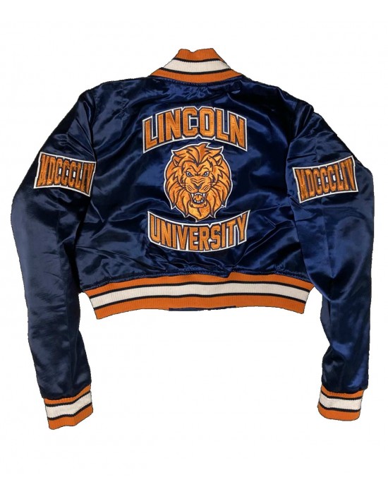 Women’s Embroidered Lincoln University Blue Jacket