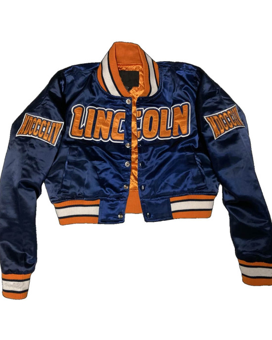 Women’s Embroidered Lincoln University Blue Jacket Women’s Embroidered Lincoln University Blue Jacket