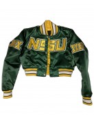 Women’s Embroidered Norfolk State University Green Cropped Jacket