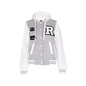 Women’s Letterman White Hoodie