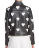 Women’s Maje Heart Motorcycle Leather Jacket Women’s Maje Heart Motorcycle Leather Jacket