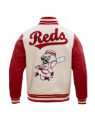 Wool/Leather Cincinnati Reds Classic Varsity Jacket