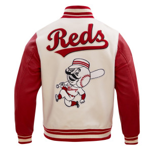 Wool/Leather Cincinnati Reds Classic Varsity Jacket