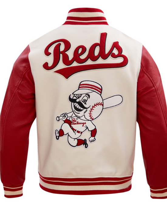 Wool/Leather Cincinnati Reds Classic Varsity Jacket Wool/Leather Cincinnati Reds Classic Varsity Jacket