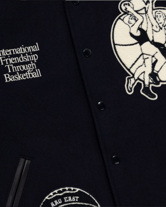 Wool/Leather New Balance Varsity Jacket Sonny Basketball