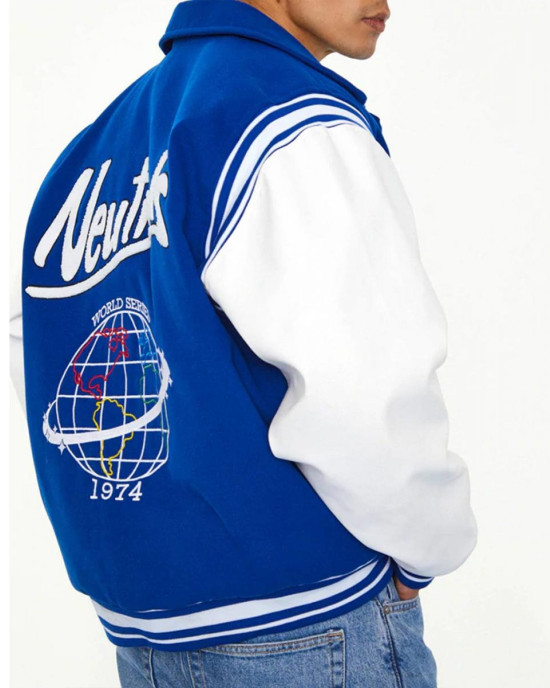 World Series NTRLS Letterman Blue and White Jacket World Series NTRLS Letterman Blue and White Jacket