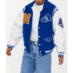 World Series NTRLS Letterman Blue and White Jacket