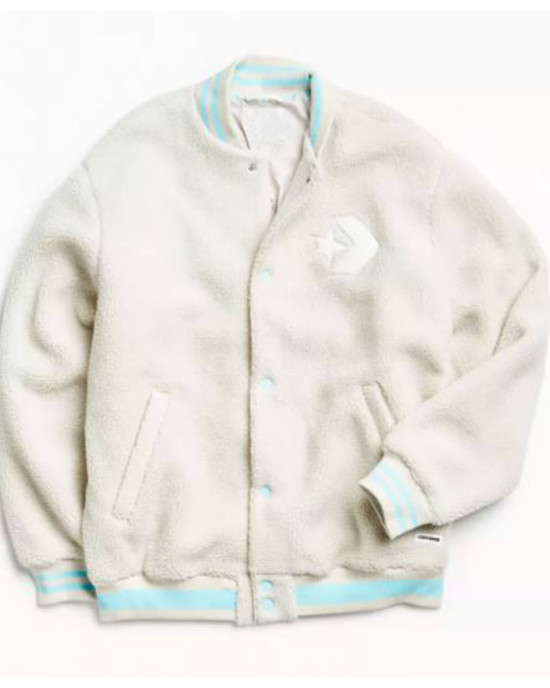 X Converse Golf Le Fleur Bomber Sherpa Jacket X Converse Golf Le Fleur Bomber Sherpa Jacket