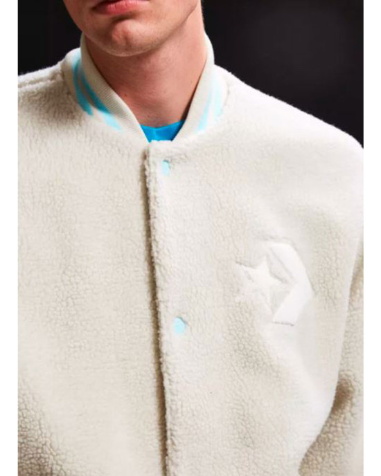 X Converse Golf Le Fleur Bomber Sherpa Jacket X Converse Golf Le Fleur Bomber Sherpa Jacket