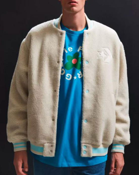 X Converse Golf Le Fleur Bomber Sherpa Jacket X Converse Golf Le Fleur Bomber Sherpa Jacket