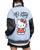 XO Kitty Hello Kitty Blue Wool Varsity Jacket XO Kitty Hello Kitty Blue Wool Varsity Jacket
