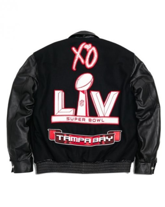 XO The Weeknd Super Bowl LV Varsity Jacket XO The Weeknd Super Bowl LV Varsity Jacket