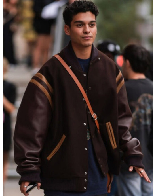 XO, Kitty Anthony Keyvan Wool Bomber Varsity Jacket XO, Kitty Anthony Keyvan Wool Bomber Varsity Jacket